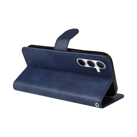Eleganten ovitek etui iz umetnega usnja za Samsung A36 in A56, Moder