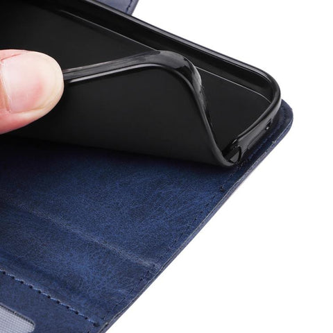 Eleganten ovitek etui iz umetnega usnja za Samsung A36 in A56, Moder