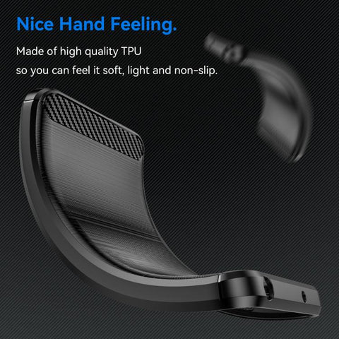 For Samsung Galaxy A57 5G Carbon Fiber Brushed Texture TPU Phone Case(Black)