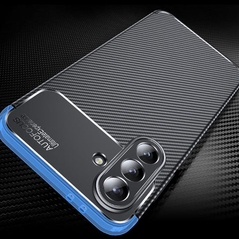 Carbon Brush ovitek za Samsung A37, Črn