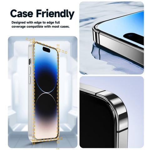 For iPhone 13 / 13 Pro LK Easy Install HD Tempered Glass Film(Black)