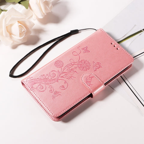 Eleganten etui ovitek za  Samsung A16, A17 in A26, Rose Gold, metulji