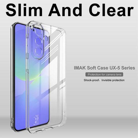For Samsung Galaxy A57 5G imak UX-5 Series Super Slim Transparent Shockproof TPU Protective Case(Transparent)