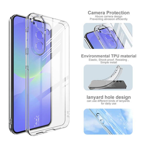 For Samsung Galaxy A57 5G imak UX-5 Series Super Slim Transparent Shockproof TPU Protective Case(Transparent)