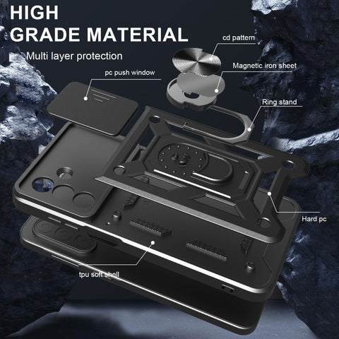 Hybrid Armor ovitek za Samsung A26, Črn