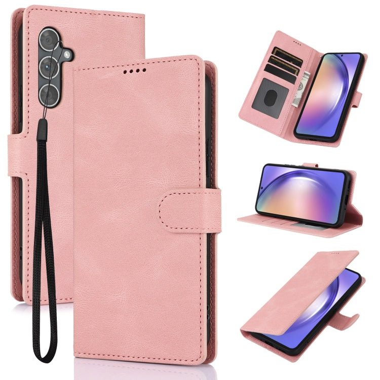 Eleganten ovitek etui iz umetnega usnja za Samsung A56 5G, Pink