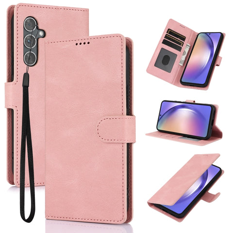 Eleganten ovitek etui iz umetnega usnja za Samsung A56 5G, Pink