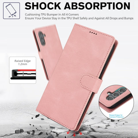 Eleganten ovitek etui iz umetnega usnja za Samsung A56 5G, Pink