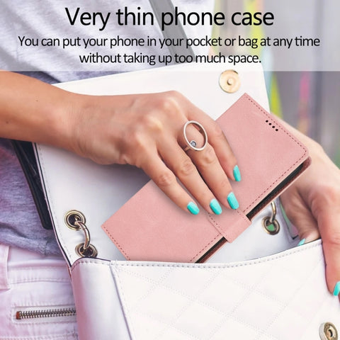 Eleganten ovitek etui iz umetnega usnja za Samsung A56 5G, Pink