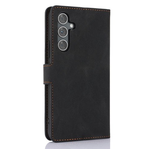 Eleganten ovitek etui iz umetnega usnja za Samsung A56 5G, Črn