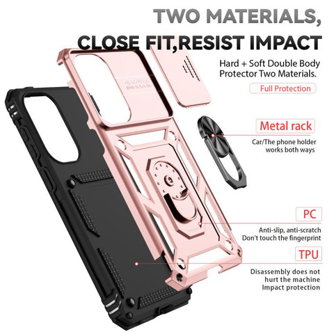 Hybrid Armor ovitek za Samsung A57, Rose Gold