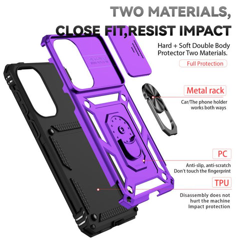 Hybrid Armor ovitek za Samsung A57, Vijoličen