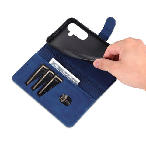 Eleganten ovitek etui za Samsung A57, Moder