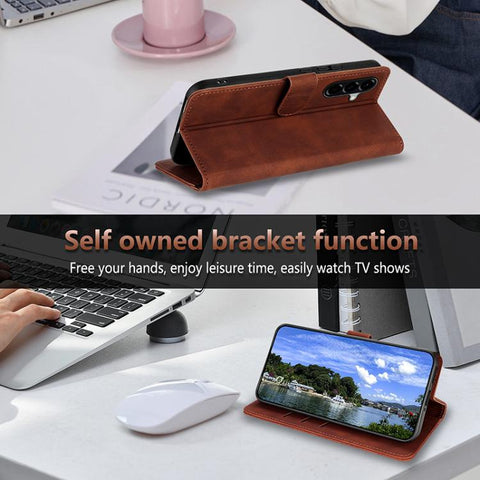Eleganten ovitek etui za Samsung A57, Moder
