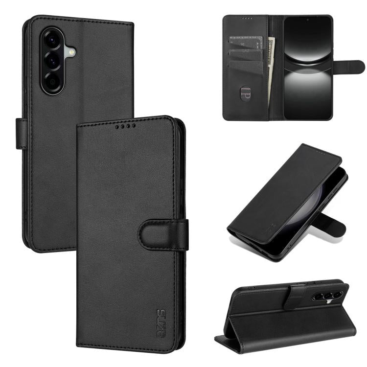 Eleganten ovitek etui za Samsung A57, Črn