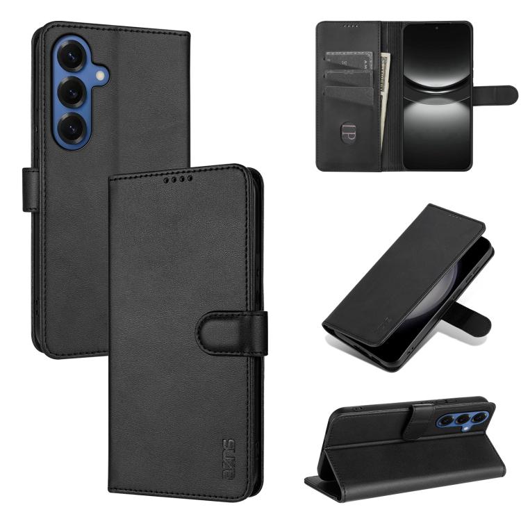 Eleganten ovitek etui iz umetnega usnja za Samsung S26 Plus, Črn