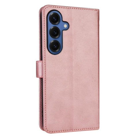 Eleganten ovitek etui iz umetnega usnja za Samsung S26 Plus, Rose Gold