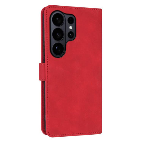 Eleganten ovitek etui iz umetnega usnja za Samsung S26 Ultra, Rdeč