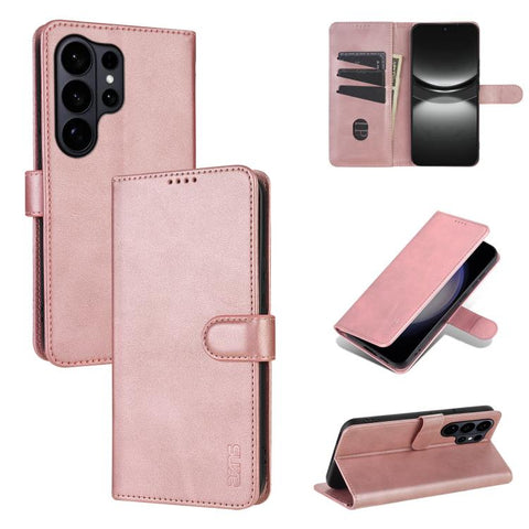 Eleganten ovitek etui iz umetnega usnja za Samsung S26 Ultra, Rose Gold