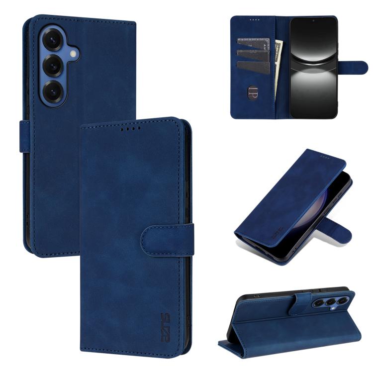 Eleganten ovitek etui iz umetnega usnja za Samsung S26, Moder