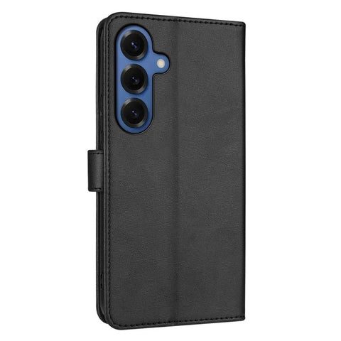 Eleganten ovitek etui iz umetnega usnja za Samsung S26, Črn