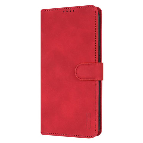 Eleganten ovitek etui iz umetnega usnja za Samsung S26, Rdeč