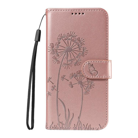 For Samsung Galaxy S26+ 5G Dandelion Embossed Pattern Flip Leather Phone Case(Rose Gold)