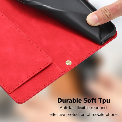 Eleganten etui ovitek za  Samsung A36 5G, Tulipani, Rdeč