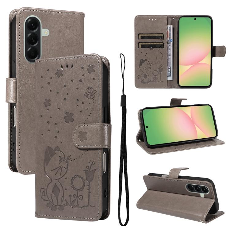 Eleganten ovitek etui za Samsung A57, Mucek, Siv