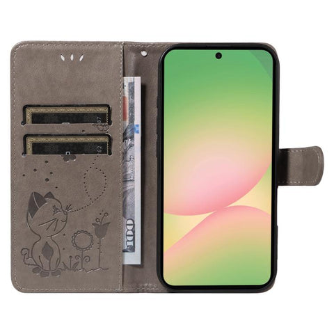 Eleganten ovitek etui za Samsung A57, Mucek, Siv