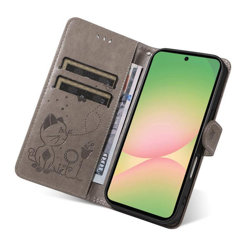 Eleganten ovitek etui za Samsung A57, Mucek, Siv