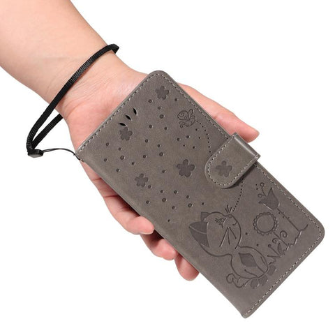Eleganten ovitek etui za Samsung A57, Mucek, Siv