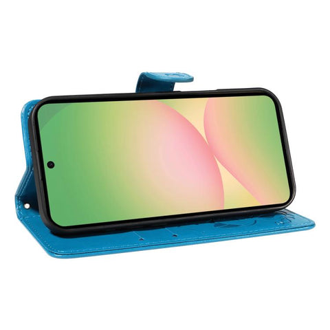 Eleganten ovitek etui za Samsung A57, Mucek, Moder
