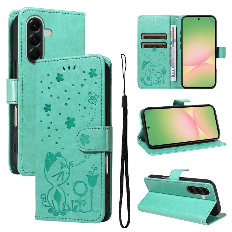 Eleganten ovitek etui za Samsung A57, Mucek, Zelen