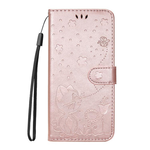 Eleganten ovitek etui za Samsung A57, Mucek, Rose Gold