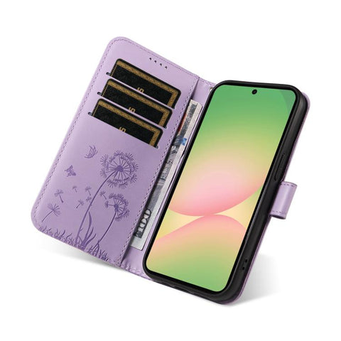 Eleganten ovitek etui za Samsung A57 5G, Regrat, Vijoličen