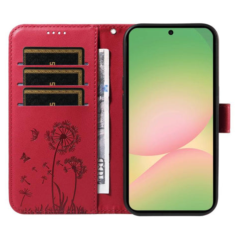 Eleganten ovitek etui za Samsung A57 5G, Regrat, Rdeč