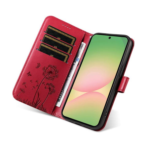 Eleganten ovitek etui za Samsung A57 5G, Regrat, Rdeč