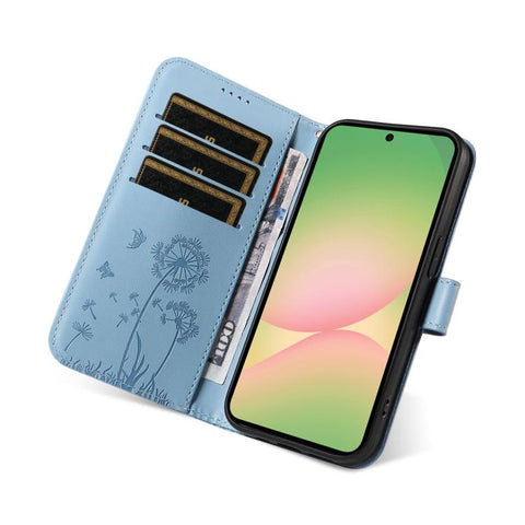 Eleganten ovitek etui za Samsung A57 5G, Regrat, Nebeško moder
