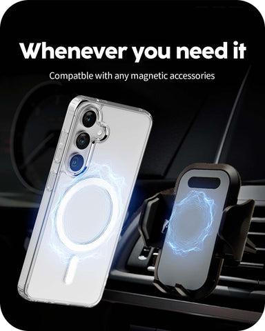 GOOSPERY Jellhard MagSafe ovitek Samsung S25 Plus, Prozoren