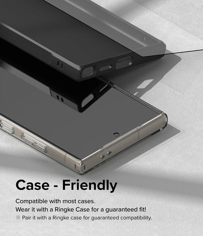 RINGKE Easy Slide zaščitno steklo za Samsung S24 Ultra 5G, 2PACK, Full Glue