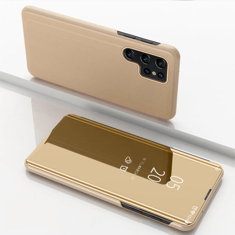 Etui ovitek s prednjim steklom za  Samsung S25 Ultra, Gold