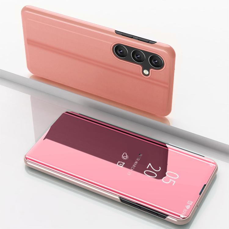 Etui ovitek s prednjim steklom za Samsung A57, Rose Gold