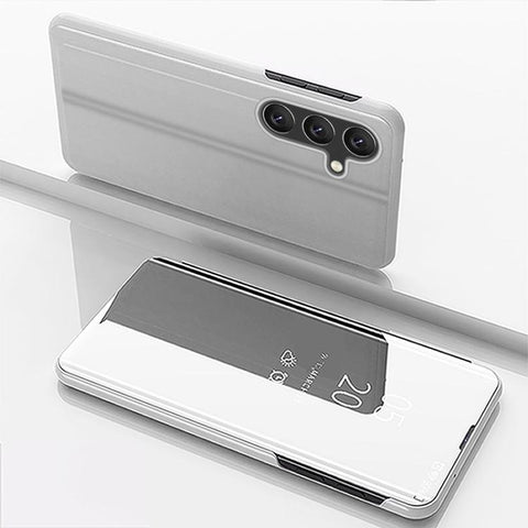 Etui ovitek s prednjim steklom za Samsung A57, Silver