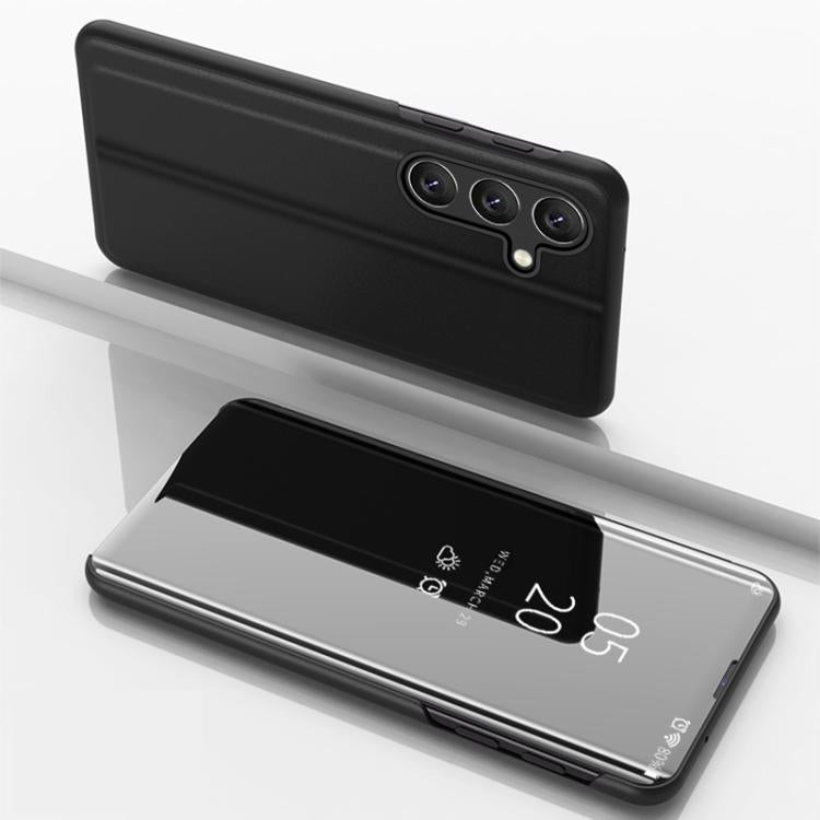 Etui ovitek s prednjim steklom za Samsung A57, Črn