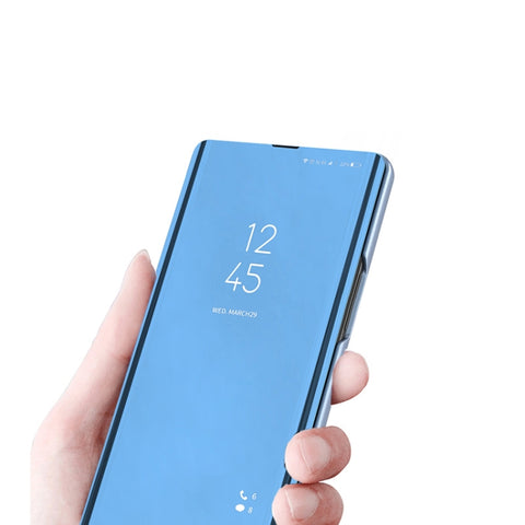 Etui ovitek s prednjim steklom za Samsung A57, Moder
