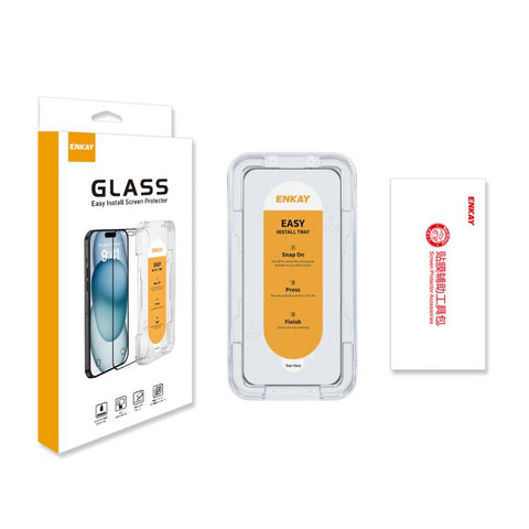 IMAK Dust-free Chamber zaščitno steklo za iPhone 17, Črn rob