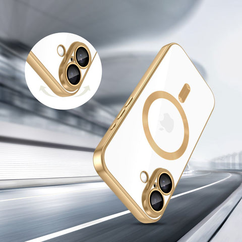 Tech-Protect MagFlex MagSafe ovitek za iPhone 17, Shiny Gold