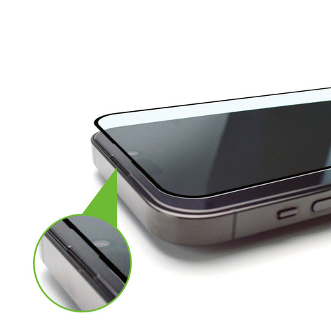 9H Easy Fit zaščitno steklo za iPhone 15 Plus, Črn rob, Full Glue