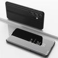Etui ovitek s prednjim steklom za Samsung A36, Črn